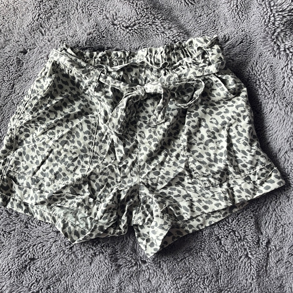 Aerie Leopard Print Camp Shorts